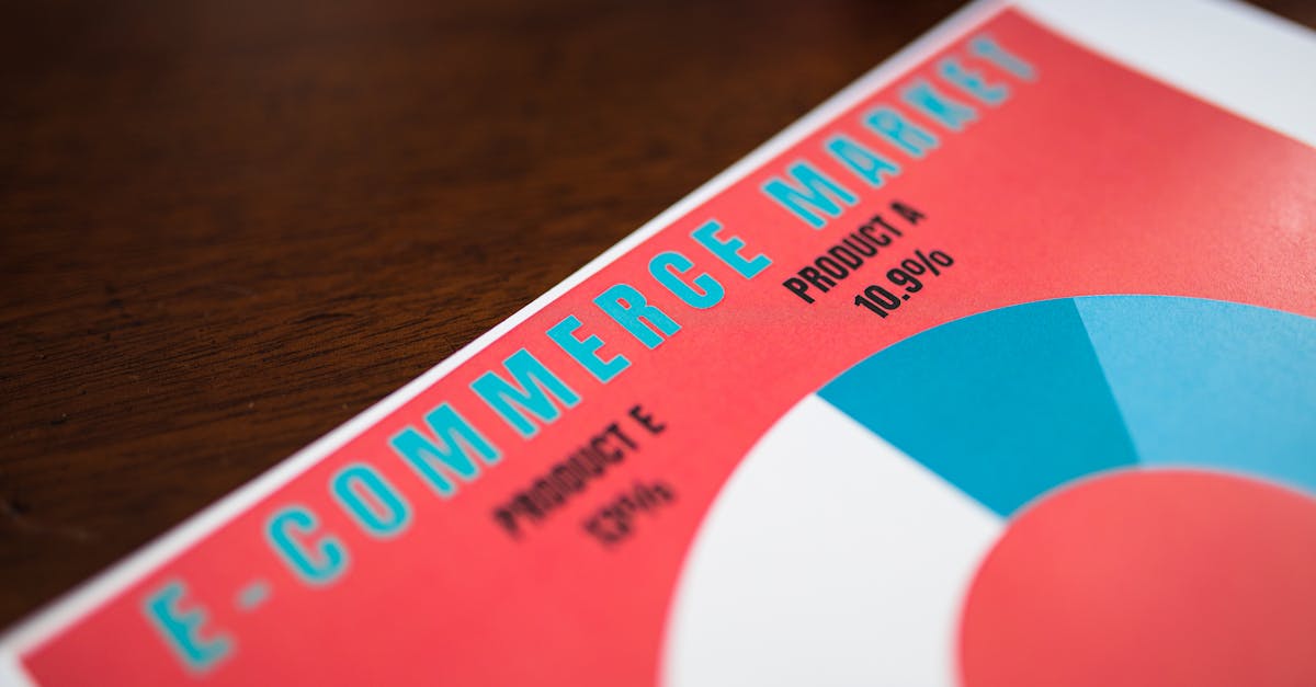 Close-up of a vibrant e-commerce market analysis pie chart showcasing product performance.